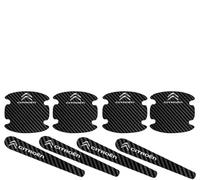 CWMLB 8 Pcs Film Autocollant Poignée Portière Voiture pour Citroen DS3/DS3 Racing/DS3 Cabrio/DS4/DS5/DS3 Crossback/DS 4S/DS 5LS, Autocollants De Poignée De Porte en Fibre De Carbone
