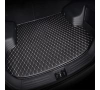 CWMMS Voiture Cuir Tapis de Coffre pour Toyota RAV4 Hybrid 2019-2024, Moquettes Antidérapant Imperméable Protection Coffre Cargaison Doublure Accessories,Black-Beige