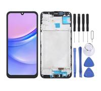 CWONCONGOIN Accessoires de rechange pour téléphone portable Galaxy A15 4G SM-A155F 6,4" OLED LCD écran numériseur Assemblée complète avec cadre de réparation