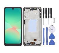 CWONCONGOIN Accessoires de rechange pour téléphone portable Galaxy A26 SM-A266B 6,4" OLED LCD Écran numériseur Assemblée complète avec cadre Pièce de réparation