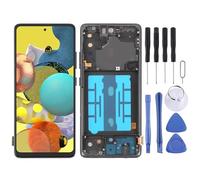 CWONCONGOIN Accessoires de rechange pour téléphone portable Galaxy A51 5G SM-A516 6,4" OLED LCD écran numériseur Assemblée complète avec cadre de réparation