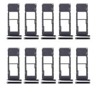 CWONCONGOIN Accessoires de remplacement pour téléphone portable Motorola Moto G7 Plus 10 pièces SIM + plateau de carte Micro SD (Noir)