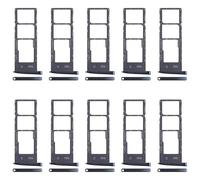 CWONCONGOIN Accessoires pour téléphones Portables pour for Motorola Moto G6 10 pièces Plateau de Carte SIM d'origine + Plateau de Carte SIM + Plateau de Carte Micro SD (Noir)