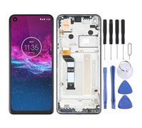 CWONCONGOIN Écran LCD de téléphone Mobile Écran LCD d'origine pour pour Motorola One Action XT2013-1 XT2013-2 XT2013-4 Assemblage Complet Numériseur avec Cadre (Bleu) Réparation
