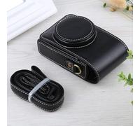 CWONCONGOIN Vertical Flip Caméra Full Corps Caméra PU Sac de boîtier en Cuir avec Sangle pour Ricoh GR III/GRII, Sony ZV-1 / DSC-RX100M7 / RX100M6 / RX100M5 / RX100M2 Photo