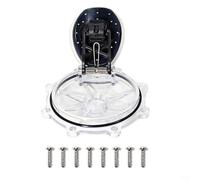 CWOQOCW 263042Z Kit de remplacement de pompe de piscine, couvercle de valve de piscine pour 2 pouces 263042 couvercle de clapet anti-retour droit avec vis, accessoire pour système de piscine