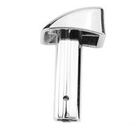 CWOQOCW 980145120 Bouton de déverrouillage de siège latéral avant, bouton de siège latéral, argent chromé de rechange pour siège baquet inclinable réglable Maserati