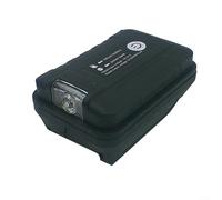 CWOQOCW Adaptateur de batterie 20 V avec port USB et lampe torche LED pour Worx 4 broches WA3530 WA3551 WA3553, convertisseur de chargeur de batterie pour téléphone portable, 5 V 2 A, noir