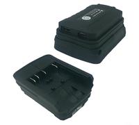CWOQOCW Adaptateur de batterie pour batterie Bosch 18 V avec sortie USB-C et lampe de poche LED, convertisseur de puissance pour camping Noir