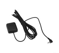CWOQOCW Antenne GPS 35 mm - Module de signal externe coudé pour voiture, camion, SUV pour caméra embarquée - Compatibilité universelle avec connecteur coudé - ABS noir - Câble de 280 à 300 cm