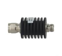 CWOQOCW Atténuateur fixe type N 25 W 50 Ohm DC-3 GHz RF Coaxiale Prise d'alimentation mâle vers femelle 1-50 dB Coque en plastique noir optionnel (25 W 10 DB)