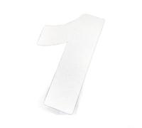 CWOQOCW Autocollants numérotés pour boîte aux lettres, décalcomanies en vinyle pré-espacées, imperméable, pour étiquettes d'adresse, mur de jardin, 7 x 6 cm, argenté