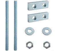 CWOQOCW Boulons de fixation murale pour toilettes avec support décalé de 3 cm, vis de siège de toilette, fer galvanisé, compatible avec les installations de réservoir dissimulées (A)