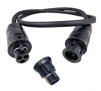 CWOQOCW Câble secteur pour onduleur solaire BETTERI BC01 vers SCHUKO, alimentation flexible H07RN-F, 15 m², cordon de connexion AC résistant à l'huile avec capuchon, 3 conducteurs en cuivre oxygène