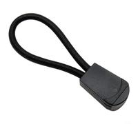 CWOQOCW Collier de serrage réglable avec crochet unique pour tubes haute basse pression, cordon élastique sécurisé pour équipement de plongée et de plongée, rouge, design en caoutchouc léger (noir)