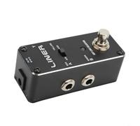 CWOQOCW Commutateur de signal ALR-3, pédale d'effet de guitare en métal, sélecteur de canal A/B avec pédale de pied, ton clair, design compact pour une performance en direct