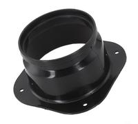CWOQOCW Connecteur carré à bride ronde Interface de conduit de ventilation PP Matériau Joint adaptateur pour aérations murales d'intérieur (250 mm)