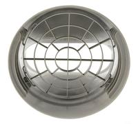 CWOQOCW Couvercle d'aération blanc avec buse plate de 150 mm et filet anti-poussière intégré, matériau ABS pour une distribution silencieuse du flux d'air, kit d'installation facile à clipser