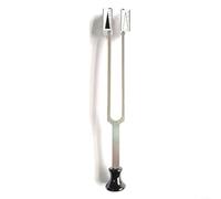 CWOQOCW Diapason 128 Hz C pour instruments de musique et thérapie, capteur de vibration en alliage d'aluminium pour professionnels et routines de bien-être, argenté (B)