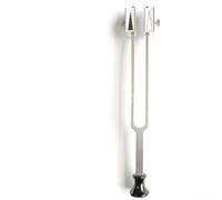 CWOQOCW Diapason 128 Hz C pour instruments de musique et thérapie, capteur de vibrations en alliage d'aluminium pour professionnels et routines de bien-être, argenté (A)