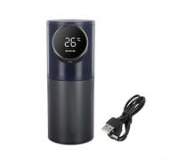 CWOQOCW Distributeur automatique de savon de salle de bain, avec affichage de la température LED, distributeur de mousse sans contact pour salle de bain et cuisine (bleu)