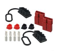 CWOQOCW Ensemble de connecteurs d'alimentation de batterie 120 A 600 V pour bateaux, yachts, camping-cars, bus, camions, résistance industrielle, design sans genre (rouge)