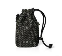 CWOQOCW Étui de rangement en maille pour haut-parleur JBL Go 5 avec transmission du son - Design compact - Noir - 9 x 6 x 15 cm