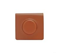 CWOQOCW Étui de rangement rétro en cuir PU avec bandoulière pour appareil photo Instax Wide 16 x 16 x 6,5 cm, Voir image, Marron
