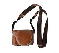 CWOQOCW Étui pour appareil photo Fujifilm X-M5 - Protection intégrale - Coque en polyuréthane avec intérieur doux et batterie pour accès - Marron - Couleur café