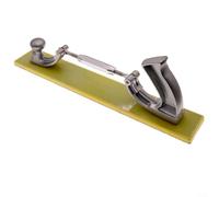 CWOQOCW Grande planche de ponçage à sec 70 x 420 mm pour nivellement de surface, ponceuse manuelle flexible avec poignée ergonomique pour finition courbe d'angle, cadre en métal, jaune