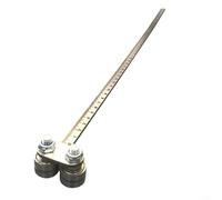 CWOQOCW Guide de coupe des étriers de positionnement en métal pour scies circulaires, système de rail réglable pour des mesures précises dans les tâches de travail du bois, du plastique et du métal (B