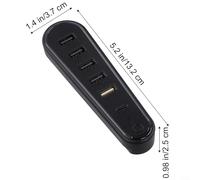 CWOQOCW Hub USB à 6 ports avec USB-C 3.0 et 4 USB-A 2.0 RGB Light Charging and Data Extension Compatible avec Pro Slim Console