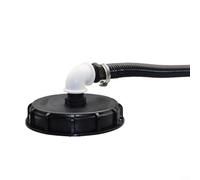 CWOQOCW IBC DN150 Couvercle de machine de remplissage automatique avec kit de connexion de tuyau en spirale pour réservoir d'eau (25 mm)
