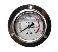 CWOQOCW Jauge d'air hydraulique 60 mm de diamètre YN-60ZT Manomètre sismique à bord axial, construction en acier inoxydable en cuivre pour applications industrielles (0-1 MPA)