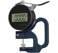CWOQOCW Jauge d'épaisseur numérique haute précision 0001 mm Résolution IP54 étanche à l'eau et à la poussière Grand écran LCD pour bijoux en cuir Testing Film Factory Lab (C)