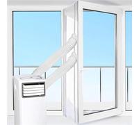 CWOQOCW Kit de joint de vidange pour porte de climatisation mobile, kit de vidange de climatisation portable avec double joint de fenêtre pour portes de balcon et terrasse (4 mètres)
