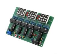 CWOQOCW Kit d'horloge à 6 chiffres à monter soi-même, alarme, soudure, circuit électronique, projet pour les amateurs de salle de classe, vert, 85 g
