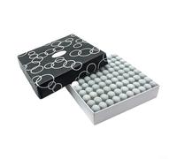 CWOQOCW Lot de 100 protections de pointe de queue de billard en métal blanc 9 mm-13 mm pour lieux de divertissement à domicile (10 mm)