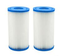 CWOQOCW Lot de 2 cartouches filtrantes Intex de type A/C pour piscine - Pièces de rechange compatibles avec ensemble de piscines modèle 29002E
