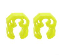 CWOQOCW Lot de 2 supports de tuyau de plongée avec clip, dégagement rapide de 10 à 16 mm avec crochet manomètre pour plongée sous-marine BCD (jaune)