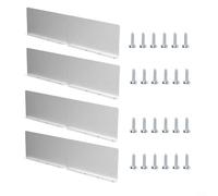 CWOQOCW Lot de 4 déflecteurs de pluie pour toit, système de protection de vallée en aluminium avec kit de matériel d'installation