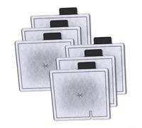 CWOQOCW Lot de 6 cartouches filtrantes double face en maille pour aquarium avec charbon actif de rechange (M)