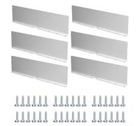 CWOQOCW Lot de 6 déflecteurs de pluie pour toit, plaque de déflexion de l'eau de pluie, système de protection de la vallée de gouttière en aluminium avec kit de matériel d'installation