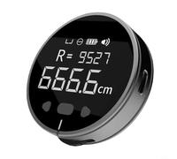 CWOQOCW Mètre à ruban numérique électronique avec écran LCD, règle numérique de type C, rechargeable, petit ruban à mesurer intelligent longue distance pour forme plate incurvée et étrange (noir)