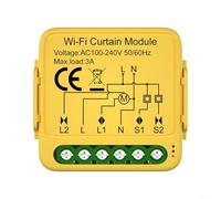 CWOQOCW Module de rideau intelligent avec interrupteur de commande WiFi pour rideaux électriques, volets roulants, commande vocale pour Alexa Google Home Fonction minuterie à distance (A)
