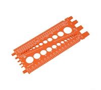 CWOQOCW Outil de mesure métrique et impérial pour boulons, écrous, perceuses, testeur de fixation de précision pour réparation automobile, projets de bricolage, rouge (orange)