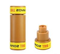 CWOQOCW Outil de moulage d'appâts de pêche pour carpe, presse rapide pour escargots et appâts ronds, design compact ABS, marron, 50 g, utilisation de voyage (presse à appâts sphérique de 20 mm)