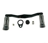 CWOQOCW Pour une utilisation en eau douce/eau salée, poignée de pêche en fibre de carbone compatible avec Baitcasting trou central 8 x 5 mm avec adaptateur (noir)