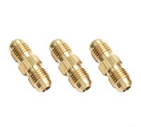 CWOQOCW Raccord de tuyau de gaz en laiton double raccord 6,35 mm filetage à gauche pour systèmes de chauffage domestique