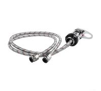 CWOQOCW Robinet mitigeur de douche à levier unique en acier inoxydable avec raccords 12 mm pour camping-car, caravane, accessoire de salle de bain